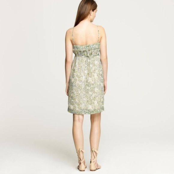 179 J.CREW Teaberry Floral Silk Candace Short Dress 4 - Picture 3 of 8